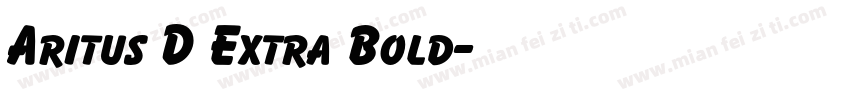 Aritus D Extra Bold字体转换